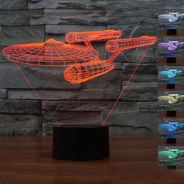 2019 Star Trek Enterprise Home 3d Led Lamp 2016 Decoration