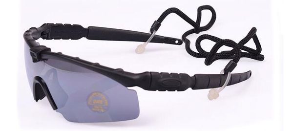 

us standard issue m frame 2.0 3 lenses tactical goggles eyewear army shooting glasses for men sport sunglasses for wargame, White;black