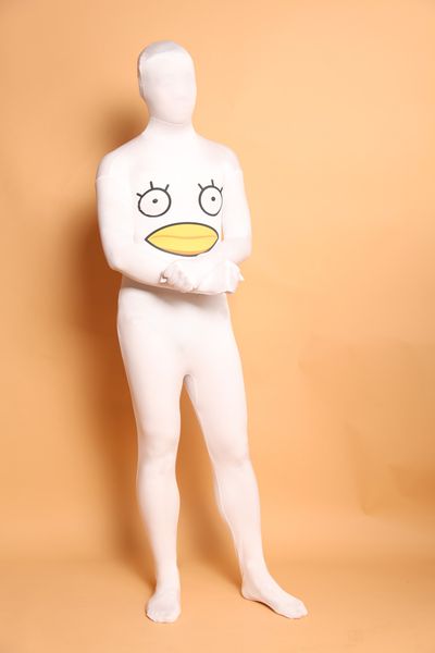 

горячие продажи gintama утка шаблон лайкра спандекс боди всего тела зентаи костюм хэллоуин костюм s m l xl xxl, Black