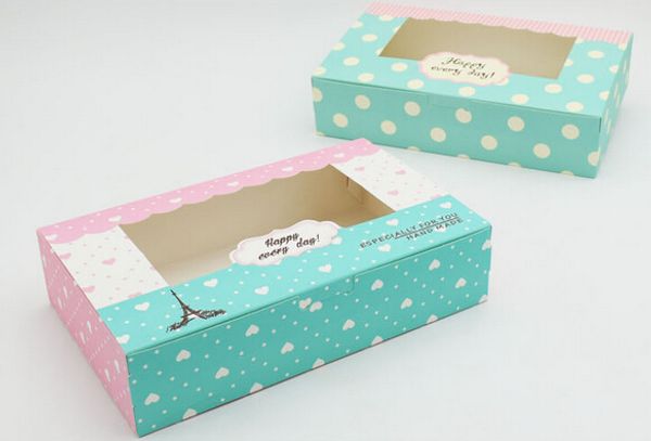 Caixa de embalagem verde eiffel fofo para 4/6 pcs 80g mooncake caixa de pastelaria alimento embalagem caixa de presente atacado, cookies caixa 2 tamanhos frete grátis