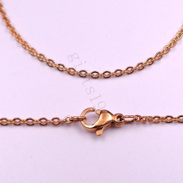 

wholesale 19.7in 2mm stainless steel golden cross chain necklace women's fashion, Silver