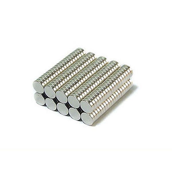 Commercio all'ingrosso - In magazzino 500pcs forti magneti rotondi NdFeB diametro 3x1,5 mm N35 magnete permanente al neodimio in terre rare / magnete fai-da-te