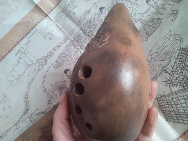 

xun древняя окарина флейта музыкальный инструмент хороший звук подарок f право китайский традиционный узор