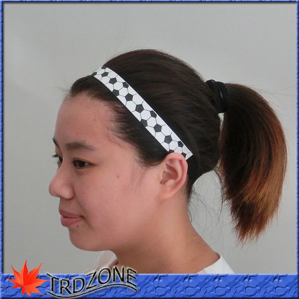 

Футбол кожа оголовье эластичный спортивный волос полоса шов