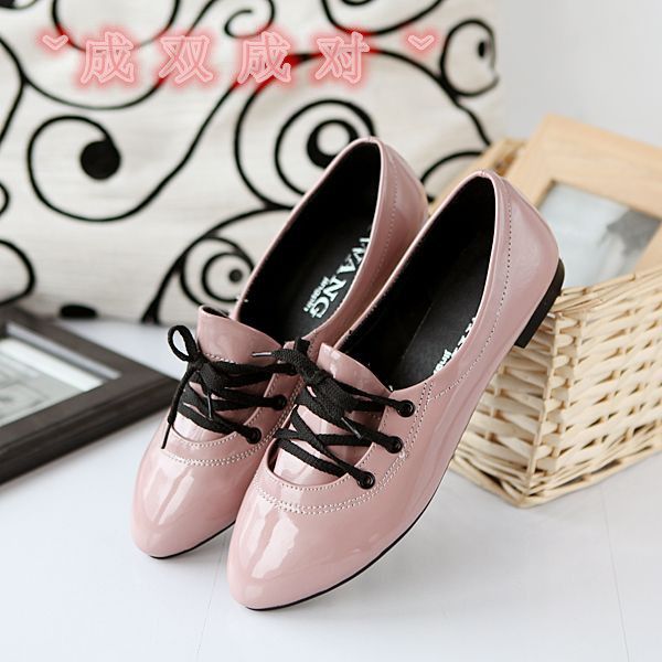 

women's shoes in spring and autumn low heel pointed end@102, Black