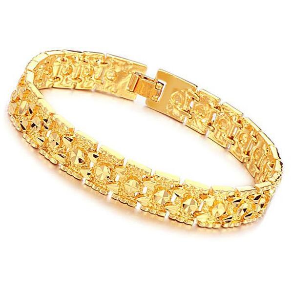 

zhf jewellery luxury 18k gold plated bracelet brand new design width 11mm infinity bracelet & bangle fashion 160, Golden;silver