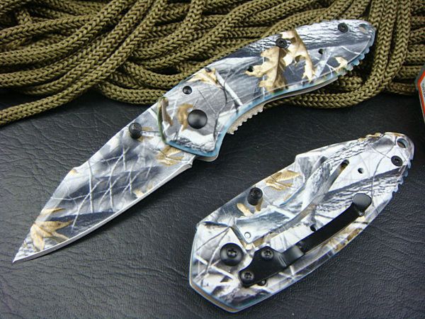 

2016 GB Bear EDC Pocket Knife Camouflage MINI Fold Blade Knife Tactical Knife Outdoor Survival Knives Xmas Gift For Men F394L