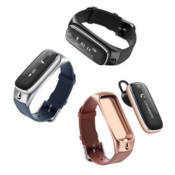 Smart Armband M6 Fitness Tracker herzfrequenzmesser sport schrittzähler smartband Bluetooth Headset Kopfhörer Für Android IOS Telefon