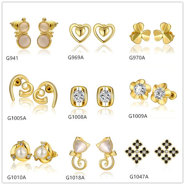 

Лучший подарок 10 пар смешанный стиль Женская тыква сердце площадь Кристалл драго