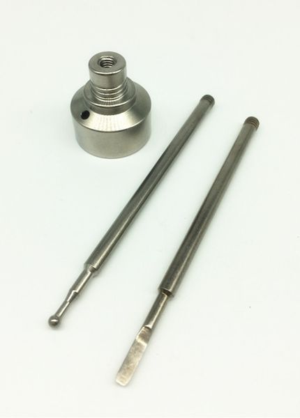 

wholesale price ) domeless titanium nail female and male e-nail dab fit smoking glass pipe gr2 titanium nail