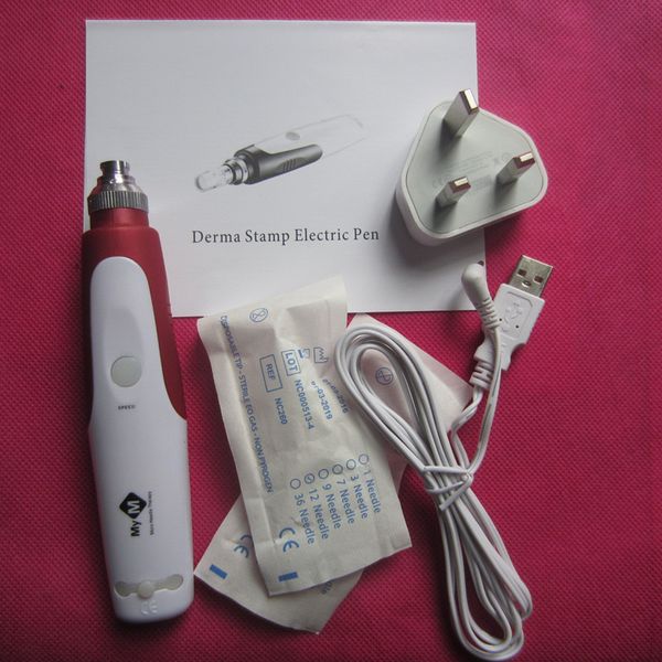 Mit 5 Stück Nadel Patronen, Pro Electric Derma Stempel Pen Mym Microneedle Anti-Aging Hautverjüngung dermapen