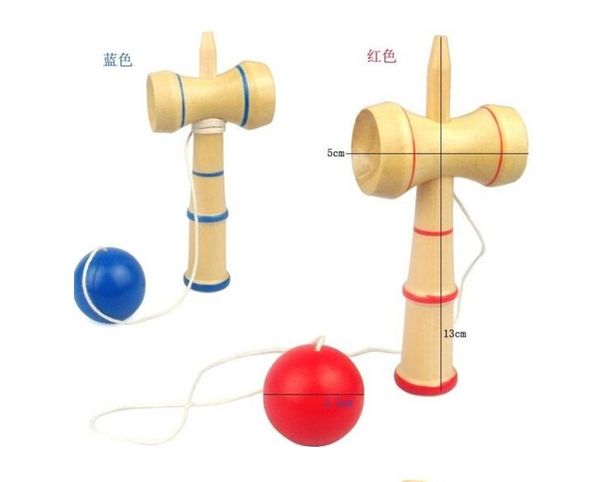 Kid Забавный Kendama Умение Болл Японский традиционный меч Бал Wood Игра Шарики Обучающие игрушки Подарки оптового