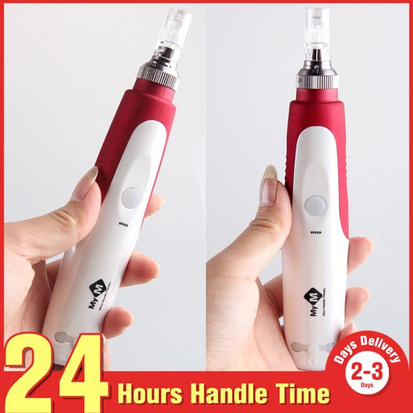 

five high speed 4000~6000 turn auto derma pen stamp auto micro needle roller wrinkle removal anti aging skin therapy face roller