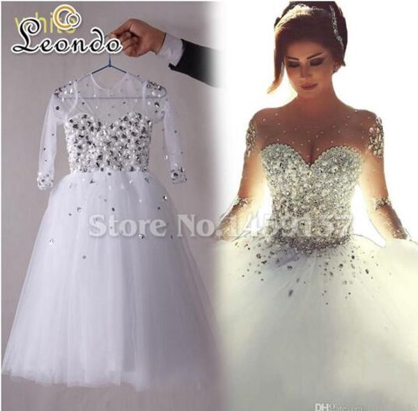 

arabic white first communion dresses vestidos de comunion ball gown beading crystal long sleeve flower girl' dress pageant gowns, White;blue