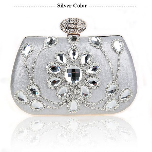 Neue Stil Strass Nachtclub Handtasche Formelle Kleidung Clutch Tasche Hochzeit Party Prom Geldbörse Blau Gold Silber Lila Rosa