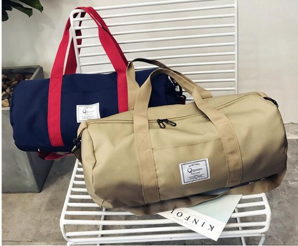 Бесплатная доставка 2017 Корейская версия мужской и женской спортивной спортивной сумки, круглая сумка с наклоном руки Оксфордская спиннинговая сумка 02