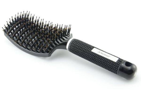 Boar Bristle Brush Best Detangling Thick Hair Vented For Faster