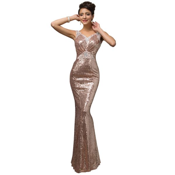 

2019 Newest Chic Designer One Piece Girls Party Gowns Beaded Mermaid Sequin Evening Dresses Corset Long Prom Dress Robe de soiree