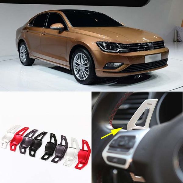 

2pcs brand new alloy add-on steering wheel dsg paddle shifters extension for vw lamando