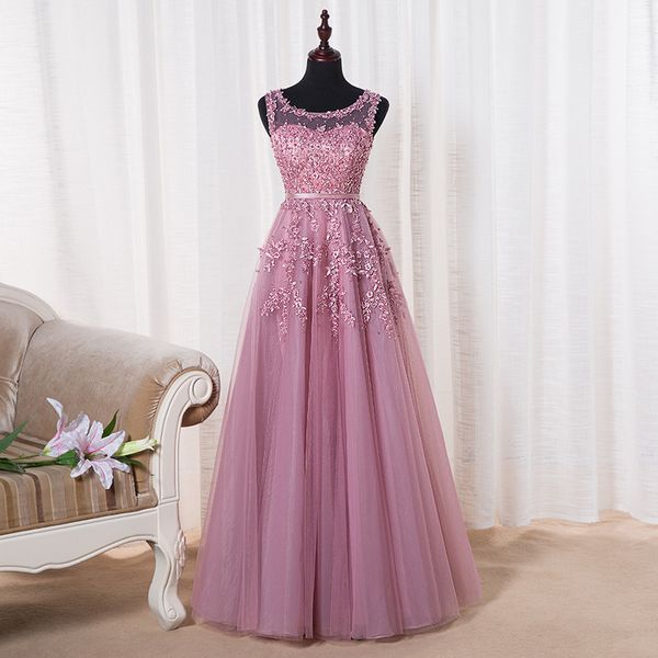 

элегантные scoop neck lace вечерние платья 2018. с длина beadings пола zipper назад long formal prom gowns, Black;red