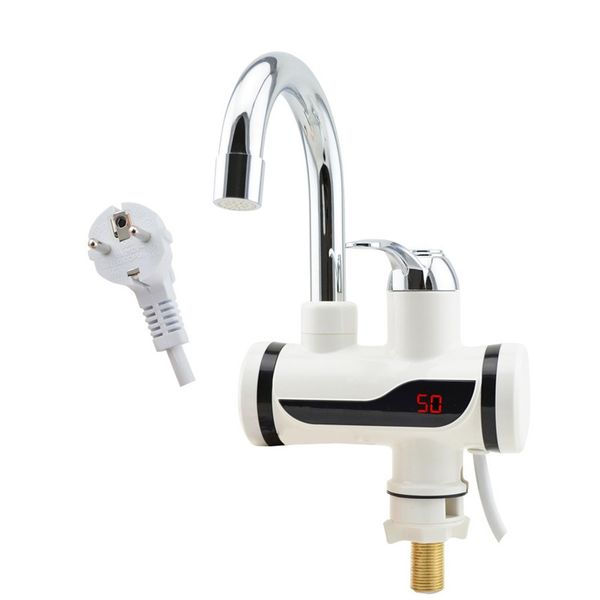 Acheter Zbd3000w 26 Livraison Gratuite Robinet Deau Chaude Instantané à Affichage Numérique Robinet électrique Sans Réservoir Chauffe Eau De