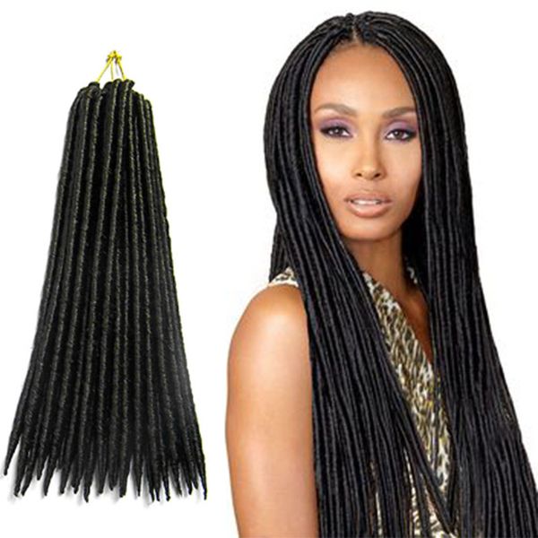 high quality fake dreads faux locs dreadlocks super elasticity