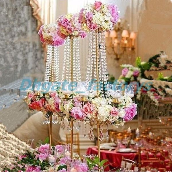 

96cm h wedding cry tal table centerpiece table chandelier flower tand banquet decoration road lead