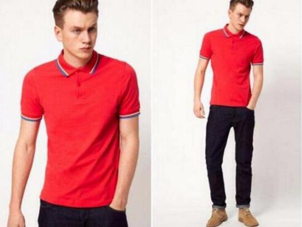 

wholesale-new men shirts perriinglys summer men women casual style fr short-sleeved cotton cost polos shirts, White;black