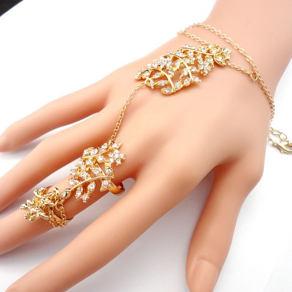 

1 Set Zinc Alloy Gilded Bracelets Ring Jewelry Set For Women Fashion Accessories Set Free Shipping LR486
