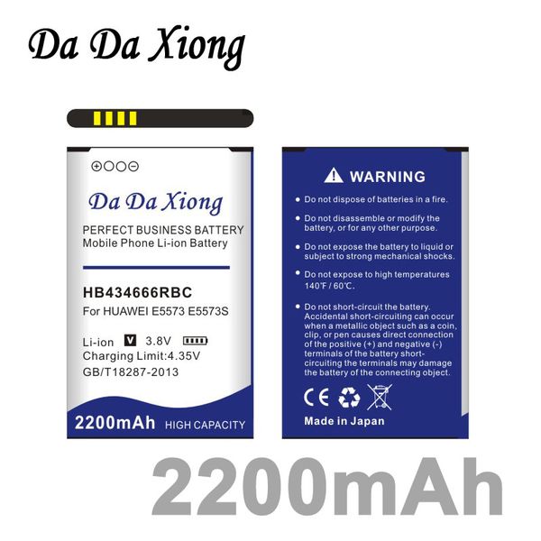 

Da da xiong 2200mah hb434666rbc battery for huawei e5573 e5573 e5573 32 e5573 320 e5573 606 e5573 806