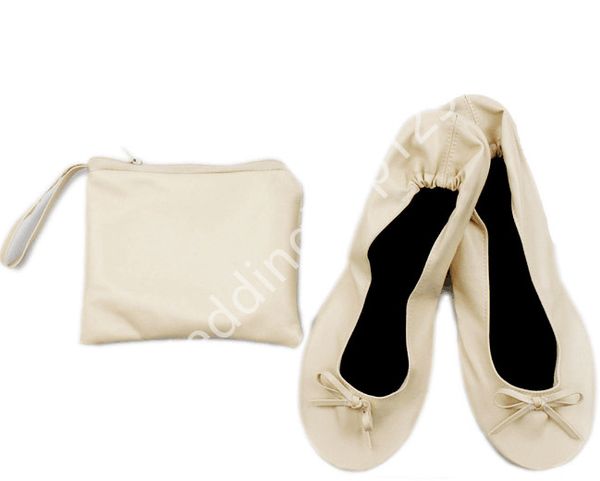 Fashion Foldable Indoor Ballerina Roll Up Shoes Women Folding Flat
