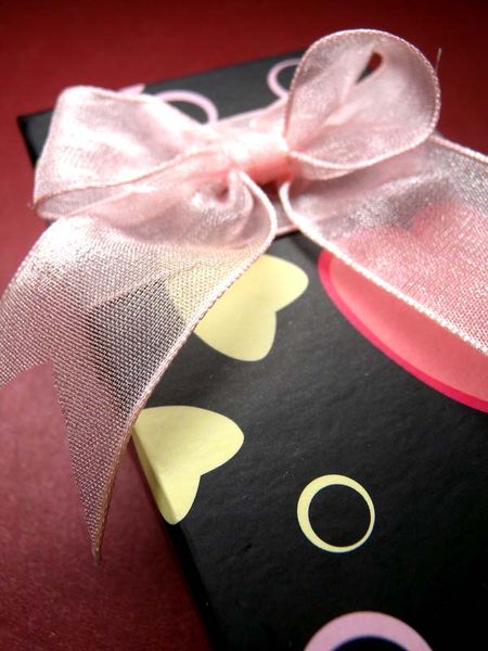 

[simple seven]high-quality festival star jewelry box/fashion sweetheart necklace display/dot ring case/gift packaging box with bowknot, Black;white