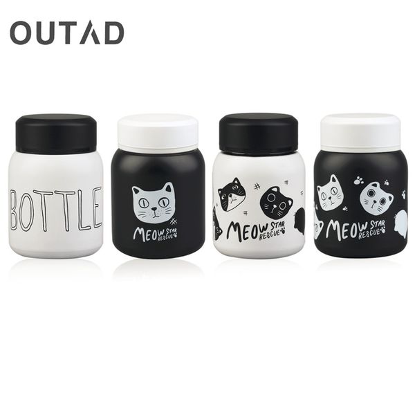 

wholesale- outad lovely cartoon design stainless steel vacuum cup portable outdoor travel thermal insulated cup bottle for coffee water