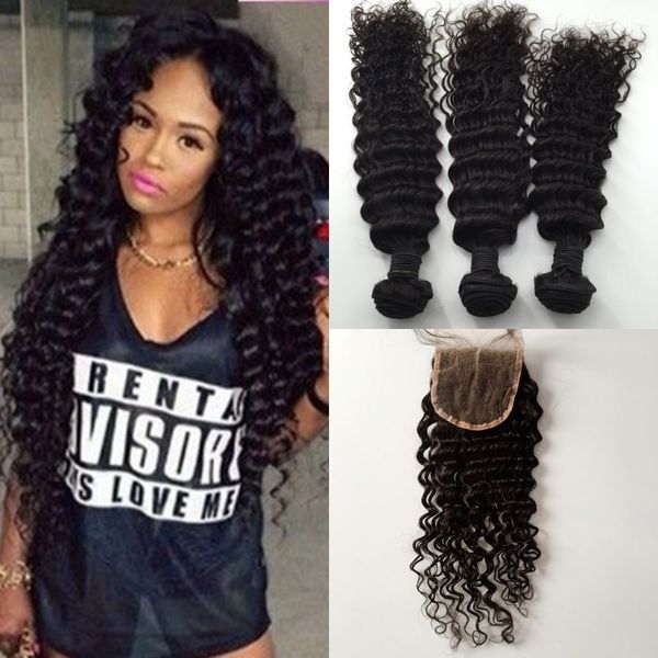 Brazilian Hair Bundles With Closure 8 30inch Double Weft Human