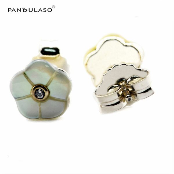 

sterling-silver-jewelry luminous florals stud earrings european style earring studs fashion jewelry wholesale flower kind make up, Golden;silver