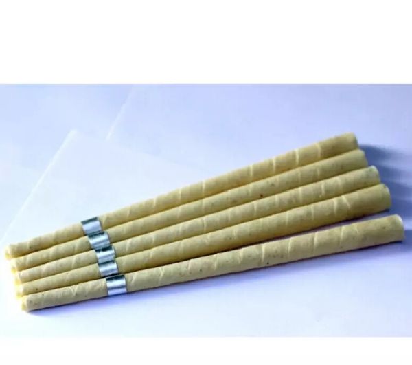 Wholesale pure beewax ear candle unbleached organic muslin fabric with protective disc+CE quality approval free shipping