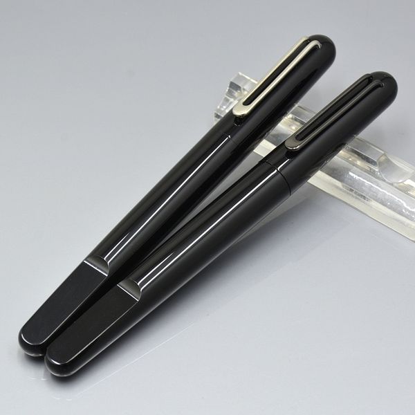 

Luxury Black Resin Magnetic closure cap Electroplating carving Fountain pen with 4810 NIB school office supplies MB brand write ink pens