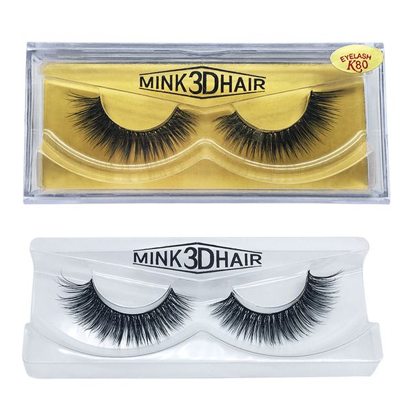 Novo Estilo Natural Longo Macio Cílios Postiços Extensão Handmade Beleza Lashes Maquiagem Mink extensão dos cílios de cabelo para mulher bonita