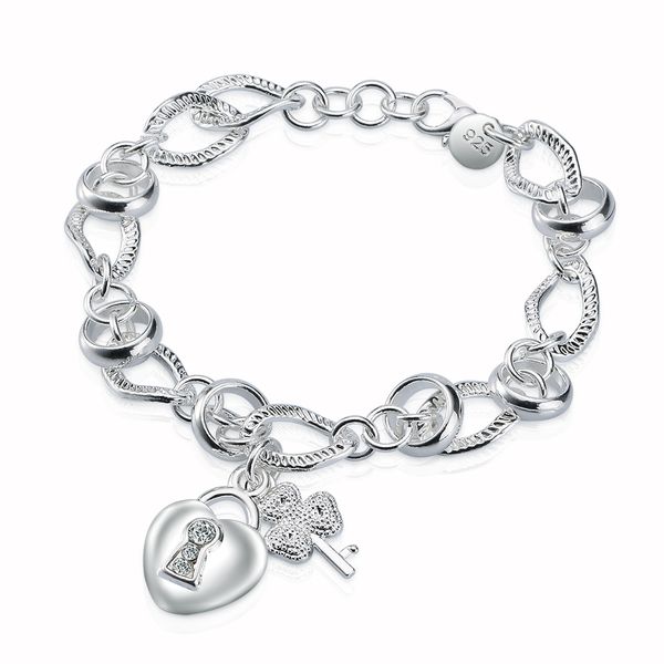 

серебряное сердце из 925 пробы с цепочкой для ключей 8, Golden;silver