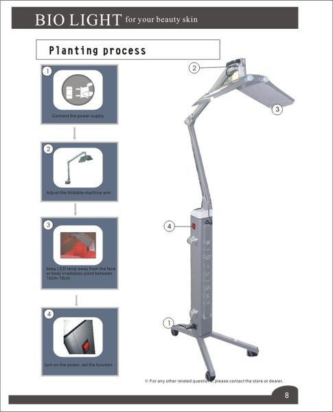 

Eu tax pdt kin rejuvenation photon led bio light therapy kin tightening whitening acne treatment anti aging beauty lamp machine