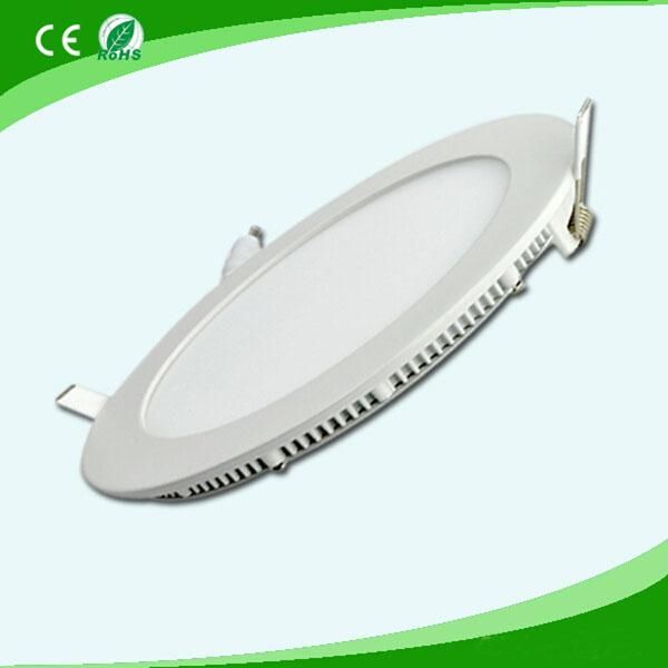Painel de recesso painel de LED Super Fino Rodada Luz 3-25W Lamp Downlights AC85-265V 110lm / w Branco Branco quente