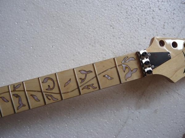 24 frets inlay árvore da vida guitarra elétrica maple neck atacado guitar parts guitarra instrumentos musicais acessórios