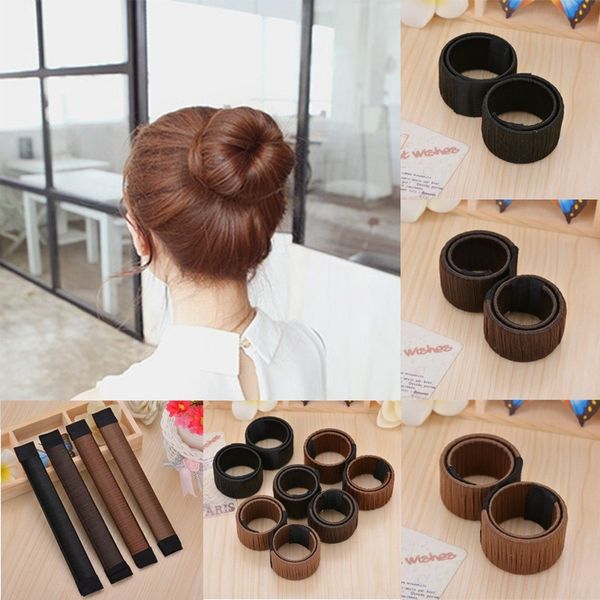 Hair Styling Disk Donut Bun Maker Shapers Former Foam French Twist