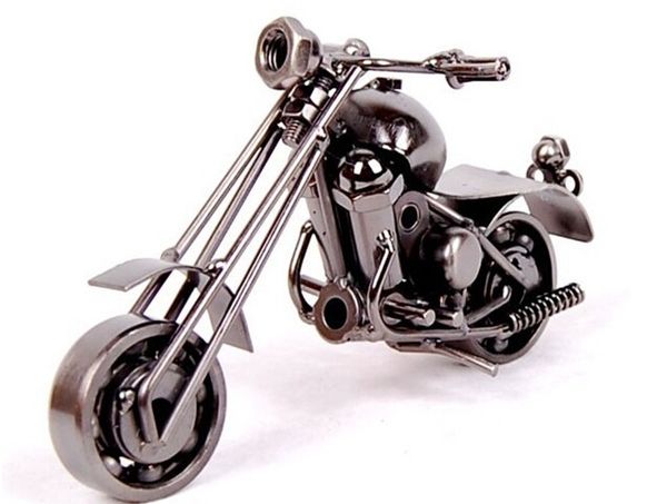 

2016 new home office decoration iron motorbike handmade metal craft motorcycle model artwork christmas gifts m34