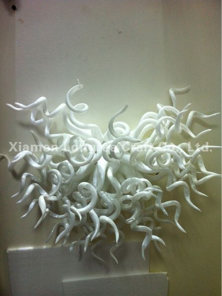 

modern art white hand blown glass led wall lamps murano glass wall sconce ce ul certificate glass decorative wall art