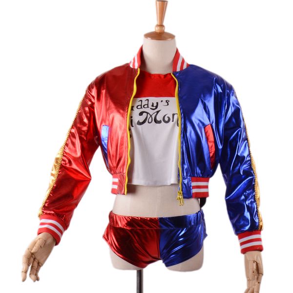 batman dc comics suicide squad harley quinn jacket costume for women harley quinn plus size