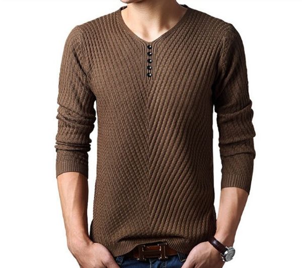 

2016 autumn winter brand casual v-neck sweater mens cashmere wool slim pullover christmas sweater men dress knitted sweater ing, White;black