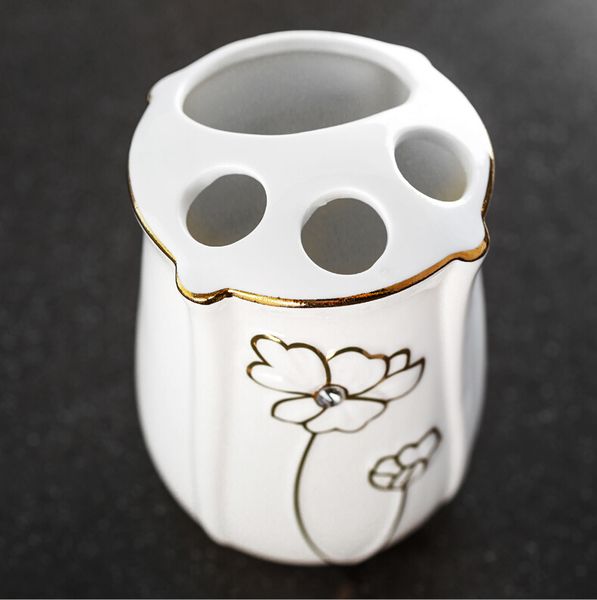 

новый дизайн bone china набор для ванной комнаты керамические принадлежности для ванной комнаты комплект чашек для зубной щетки свадебные по