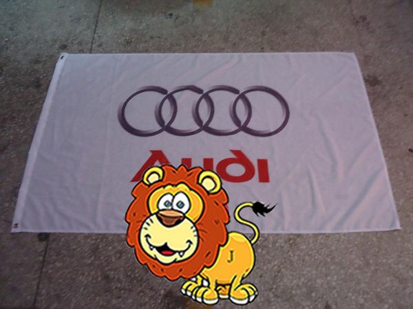 

audi car racing team flag,audi car club banner,90*150CM polyster flagking brand flag 100% polyester 90*150cm,Digital Printing