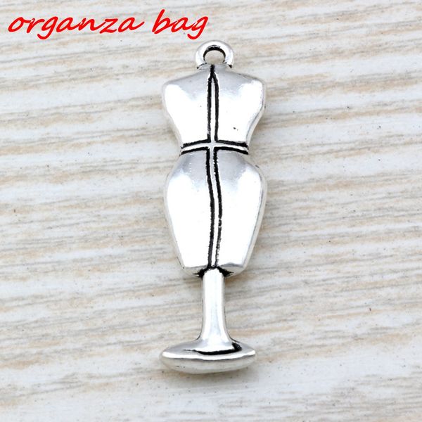 

MIC 50pcs Ancient silver zinc alloy Mannequin Seamstress Fashion Charm Pendants 10.5x 37.5mm DIY Jewelry A-109
